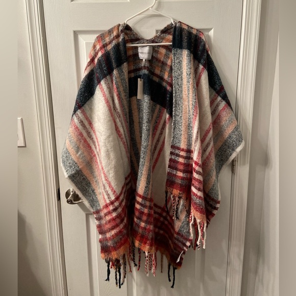 Anthropologie Plaid Poncho - Picture 1 of 4
